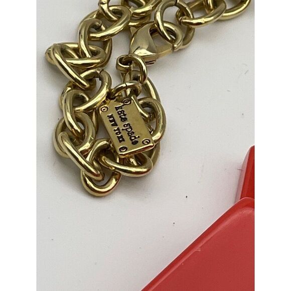 Kate Spade New York Multicolor Geometric Statement Necklace Gold-tone Chain - Picture 9 of 9